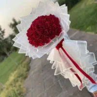 دسته گل روبانی