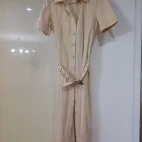پیراهن کتان بلند