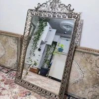 آینه برنجی روکش نقره