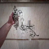 ۲ عدد لوستر ۵ شاخه + ۲ عدد دیوارکوب