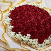 دسته گل و باکس گل ربانی و پولی