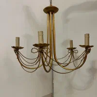 لوستر فلزی پینترستی طرح ایکیا ۵ شعله