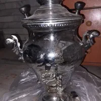 سماور سلیمانی اصل برنجی (ضد زنگ) تنه آب کاری نیکل
