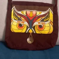 کیف پارچه ای نقاشی شده