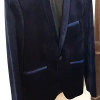 کت تک مردانه اسپرت برندzignoneمخمل آبی کار ایتالیا