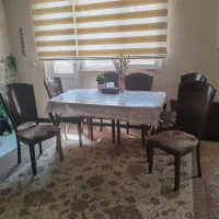 میز ناهارخوری 6نفره چوب اصل گردو. درحد آک