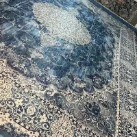 یک جفت روفرشی کشدار مخمل ترک ۱۲ متری نو