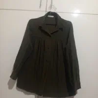 مانتو سبز و تونیک نخودی شیک