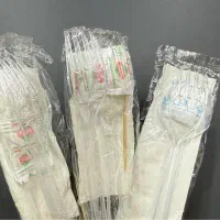 قاشق چنگال بسته بندی شده یک بار مصرف با دستمال