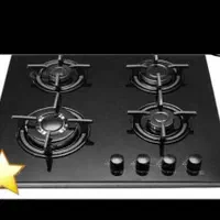 اجاق گاز رومیزی ۴شعله استیل و شیشه ای