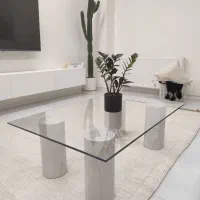 میز جلو مبلی پایه سنگی مدرن