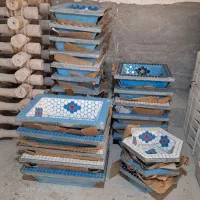 حوض سیمانی طرح کاشی سنتی