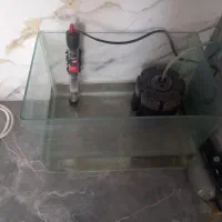 اکواریوم شیشه خم همراه با لوازم
