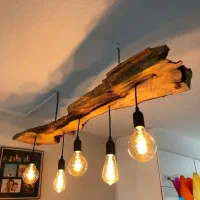لوستر چوبی طبق سلیقه شما