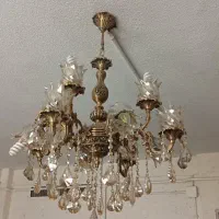 لوستر برنجی ۱۲ شاخه