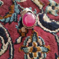 انگشتریاقوت قرمزیاقوت زردمعدنی اصلی وفیروزه