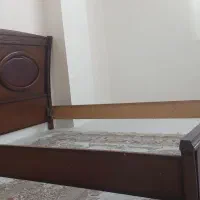 تخت خواب دونفره جنس چوب بدون کفی