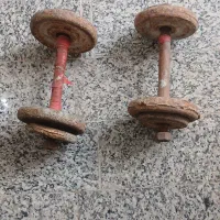 دوعدد دمبل  بدنسازی قدیمی