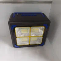 چراغ اسپیکر YOO FACE پنل خورشیدی پاور بانک دار