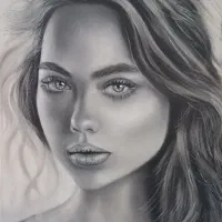 سفارش نقاشی چهره رنگ روغن مونوکروم