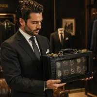 جعبه نگهدارنده ۱۲ عددی ساعت لوکس با قفل رمزدار