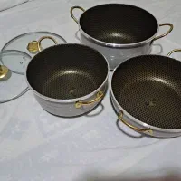 قابلمه تفلن سه تیکه