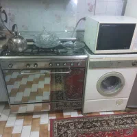 فرگاز استیل لباسشویی  اتومات کابینت