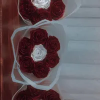 دسته گل رز ربانی زیبا|گل مصنوعی|پاکدشت, |دیوار
