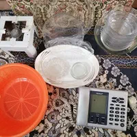 تلفن رومیزی، دیس چینی، میوه خوری، تک شعله،آبکش