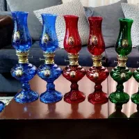 چراغ گرد سوز نفتی شاه عباسی در چند رنگ متنوع
