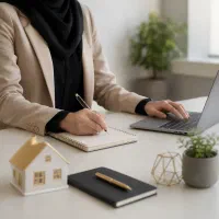همکار خانم و آقا در مشاور املاک