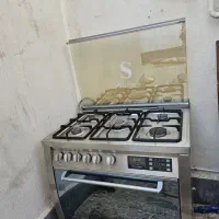 گاز ۵ شعله صفحه استیل silver house