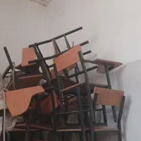 صندلی دانشجویی چوبی