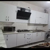 کابینت ام دی اف سفید + آماده شش متری
