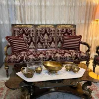 فروش مبل استیل ۷ نفره و ناهار خوری ۱۰ نفره
