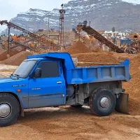 ماسه ۰۶ شسته شن مخلوط ناخاله مصالح نیسان کمپرسی