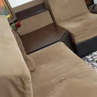 مبل راحتی ال‌شکل تختخواب‌شو ۸ نفره