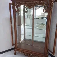 ویترین تمام چوب گردو