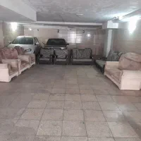 مبلمان کرم مخمل و مشکی و پارچه جمعا ۱۴نفره