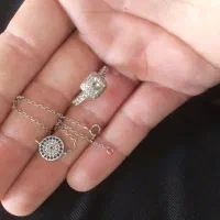 انگشتر و دستبند زنانه نقره ساخت ترکیه