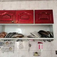 آب چکان ، سینک ،کابینت زیر سینک و کابینت سه درب