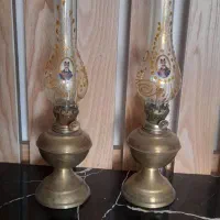 گردسوز برنجی با شیشه شاه عباسی