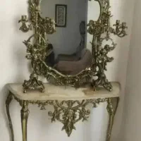 آینه و کنسول برنز قدیمی و اصل