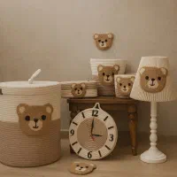 ست قیطانی طرح خرس قهوه‌ای