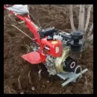 شخم باغ و زمین با تیلر
