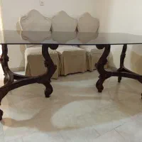 ناهارخوری ۶ نفره چوب گردو