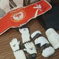 هوگو و کلاه و کوله و لباس تکواندو