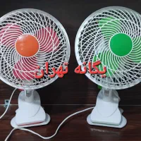 پنکه رومیزی گیره ای کلیپسی چرخشی 2 دو سرعته یگانه