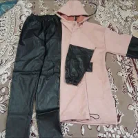 ست دوتیکه هودی شلوار چرم فقط 450