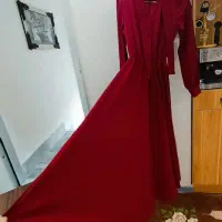 پیراهن بلند زرشکی